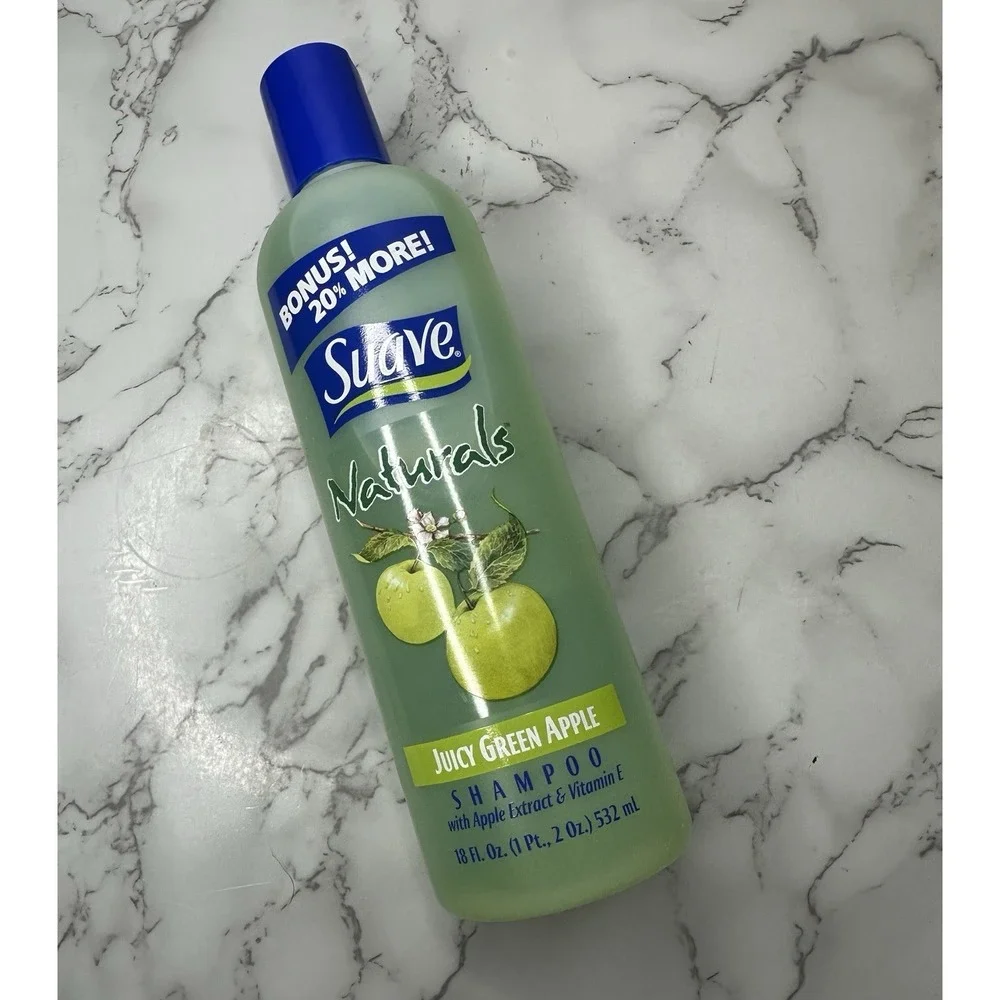 Suave Naturals Juicy Green Apple Shampoo Apple Extract Vitamin E Discoed 18 Oz